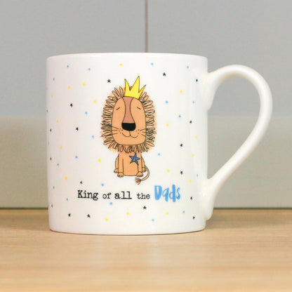 Dandelion Stationery King Of All The Dads Roar-Some Dad Mug Funny Gift Idea