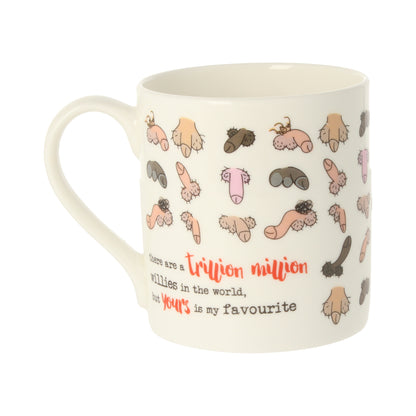 Dandelion Stationery Trillion Million Willies Fave Willy Mug Funny Gift Idea