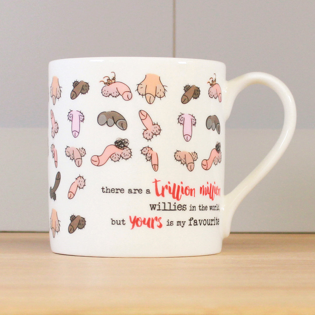 Dandelion Stationery Trillion Million Willies Fave Willy Mug Funny Gift Idea