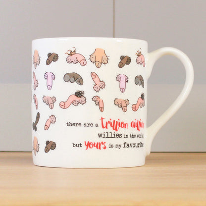 Dandelion Stationery Trillion Million Willies Fave Willy Mug Funny Gift Idea