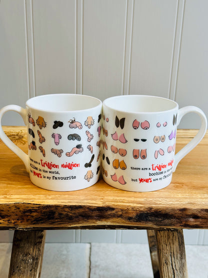 Dandelion Stationery Trillion Million Willies Fave Willy Mug Funny Gift Idea