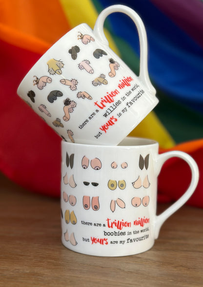 Dandelion Stationery Trillion Million Willies Fave Willy Mug Funny Gift Idea