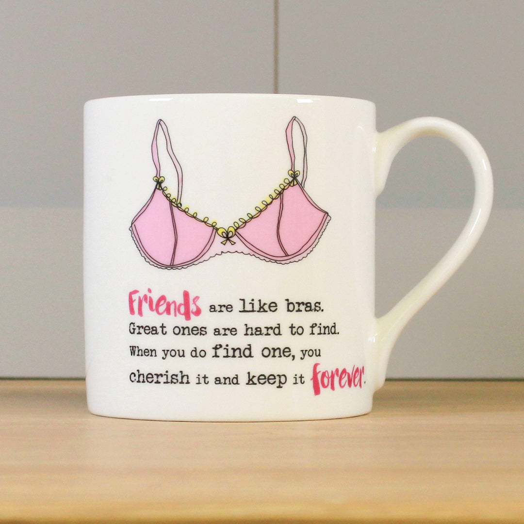 Dandelion Stationery Friends Are Like Bras Breasties Forever Mug Funny Gift  Idea