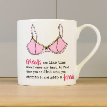Dandelion Stationery Friends Are Like Bras Breasties Forever Mug Funny Gift Idea