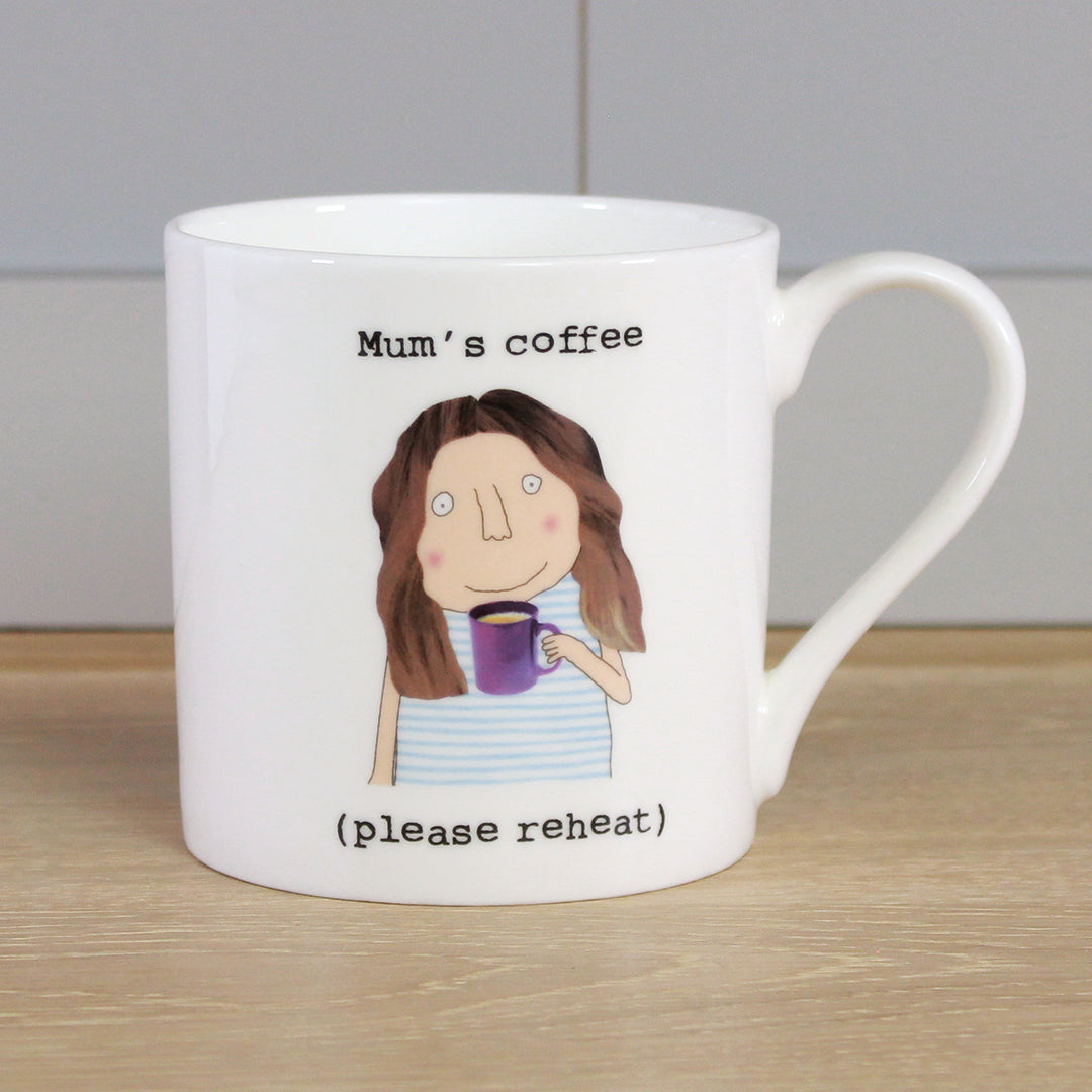 Rosie Made A Thing Mum's Coffee Busy Brew Please Reheat Mug Funny Gift Idea