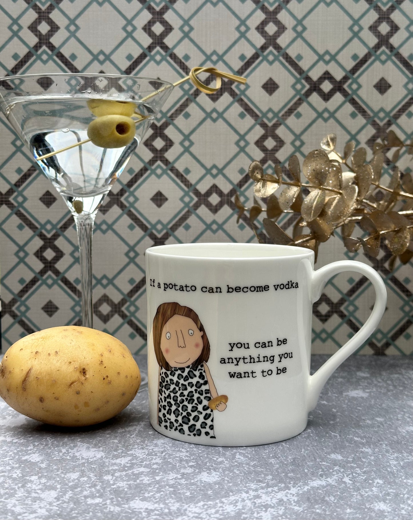Rosie Made A Thing Potato Vodka Spudspiration Mug Funny Gift Idea