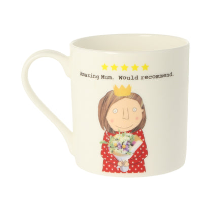 Rosie Made A Thing Amazing Mum 5 Star Would Recommend Mug Funny Gift Idea