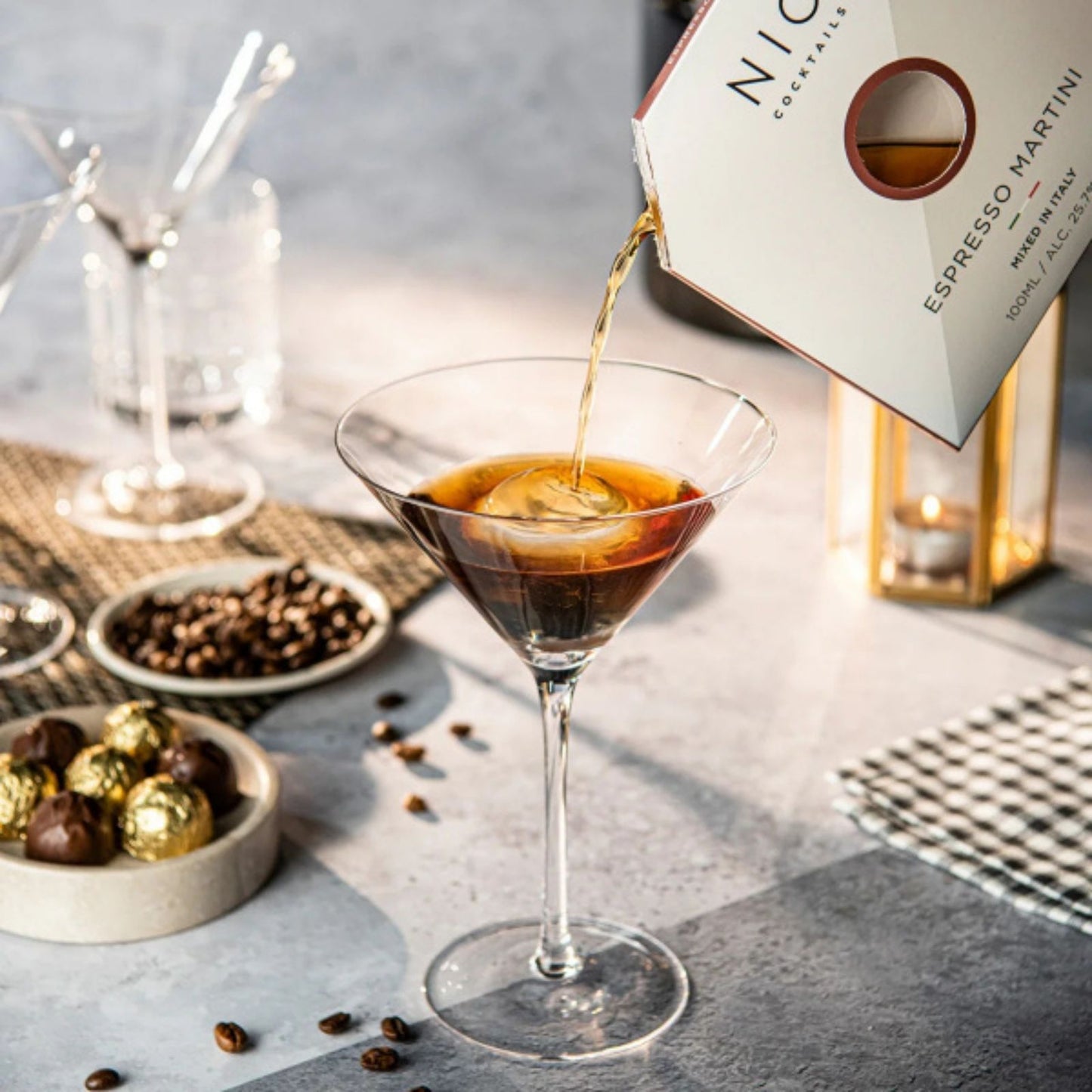 NIO Cocktails Espresso Martini Ready To Drink Cocktail Letterbox Alcohol Gift