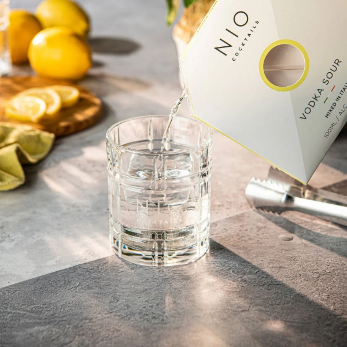 NIO Cocktails Vodka Sour Ready To Drink Cocktail Letterbox Alcohol Gift Idea