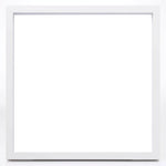 Nicola Spring White 10"x 10" 3D Box Frame Insert Changes Black To White