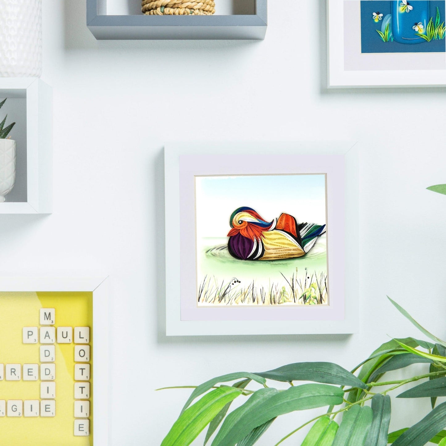 Nicola Spring White 8"x 8" 3D Box Photo Frame Picture or Greeting Card Display