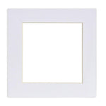 Nicola Spring 6"x 6" Picture Mount For 8"x 8" Frame Square Greeting Card Display