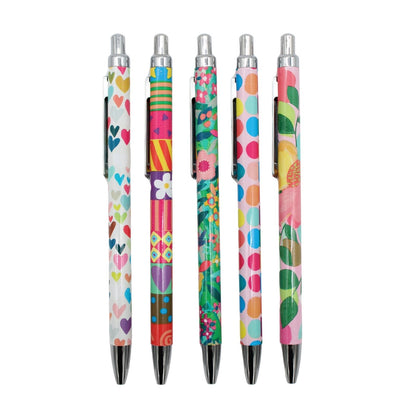 Paper Salad Stationery Pen Set Of 5 Assorted Gel Pens In Gift Box Gift Idea