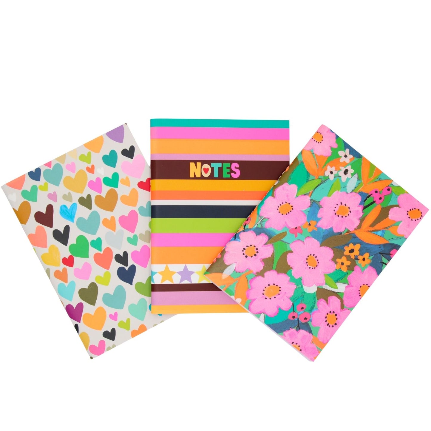Paper Salad Stationery 3 Pack A6 Pocket Notebooks Colourful Notes Gift Idea