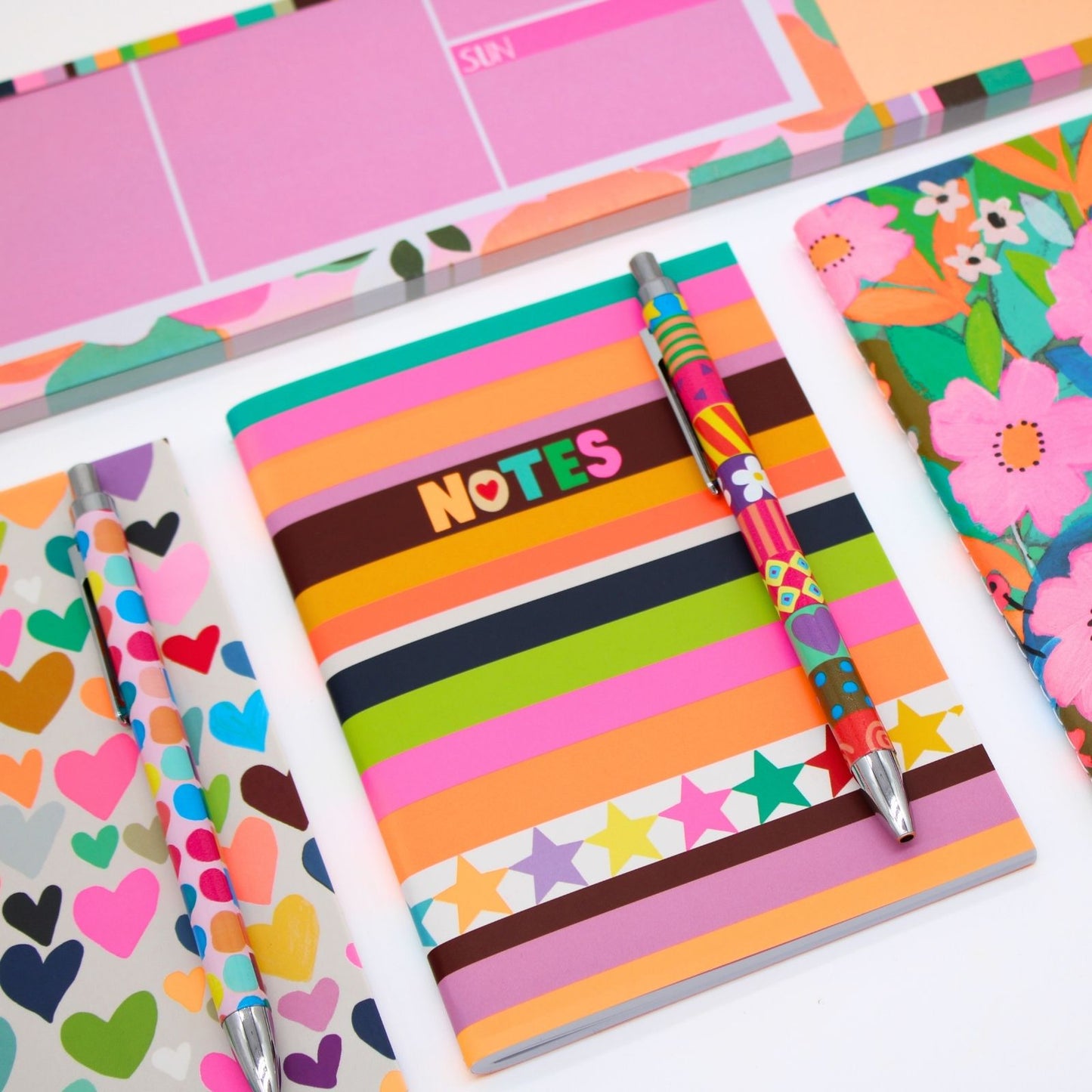 Paper Salad Stationery 3 Pack A6 Pocket Notebooks Colourful Notes Gift Idea