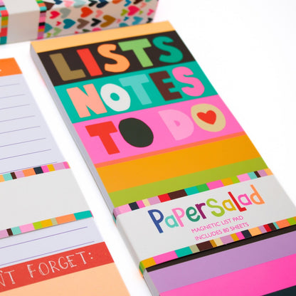 Paper Salad Stationery Magnetic List Pad Neon To Do Lists Organiser Gift Idea