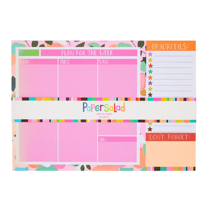 Paper Salad Stationery A4 Weekly Desk Planner Work Home School Organiser Gift