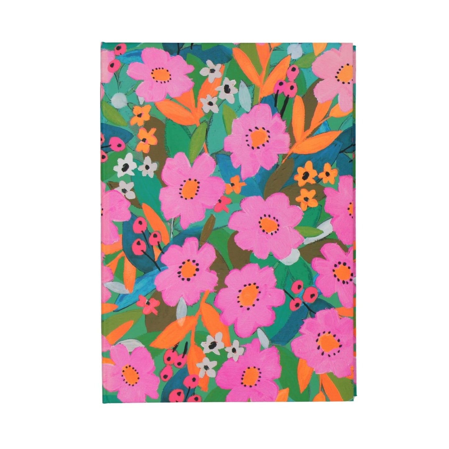 Paper Salad Stationery Set A5 Notepad Pencil & Sticky Note Neon Floral Gift Idea
