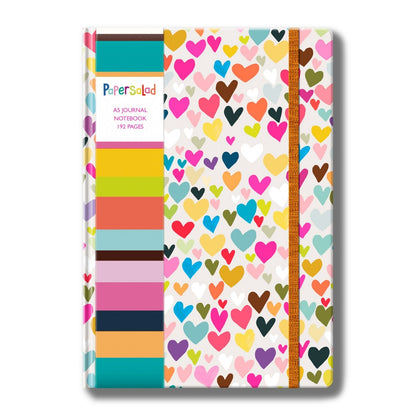 Paper Salad Stationery A5 Journal Colourful Neon Hearts Notebook Gift Idea