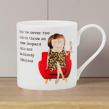 Rosie Made A Thing Never Too Old To Be Fabulous Mug In Gift Box Birthday Gift