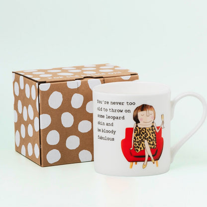 Rosie Made A Thing Never Too Old To Be Fabulous Mug In Gift Box Birthday Gift