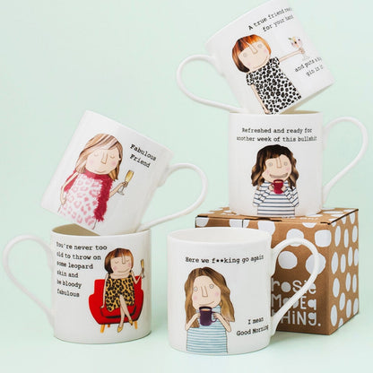 Rosie Made A Thing Never Too Old To Be Fabulous Mug In Gift Box Birthday Gift