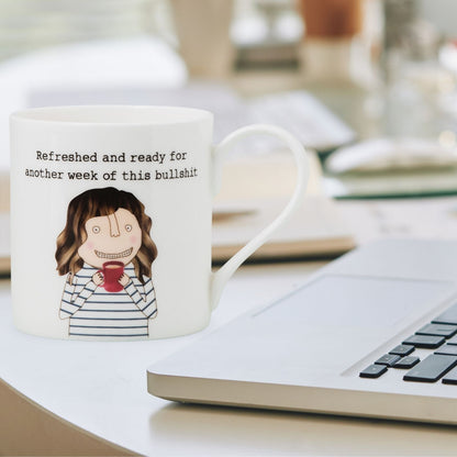Rosie Made A Thing Refreshed Ready For Another Week Mug In Gift Box Cheeky