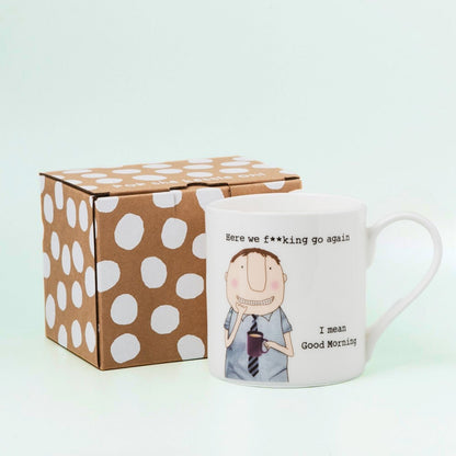 Rosie Made A Thing Good Morning Here We Go Again For Her Mug In Gift Box For Him
