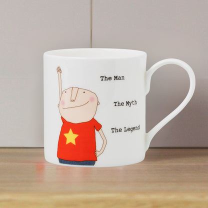 Rosie Made A Thing The Man, Myth, Legend Mug In Gift Box Cheeky Gift For Him