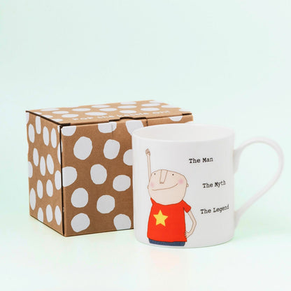 Rosie Made A Thing The Man, Myth, Legend Mug In Gift Box Cheeky Gift For Him