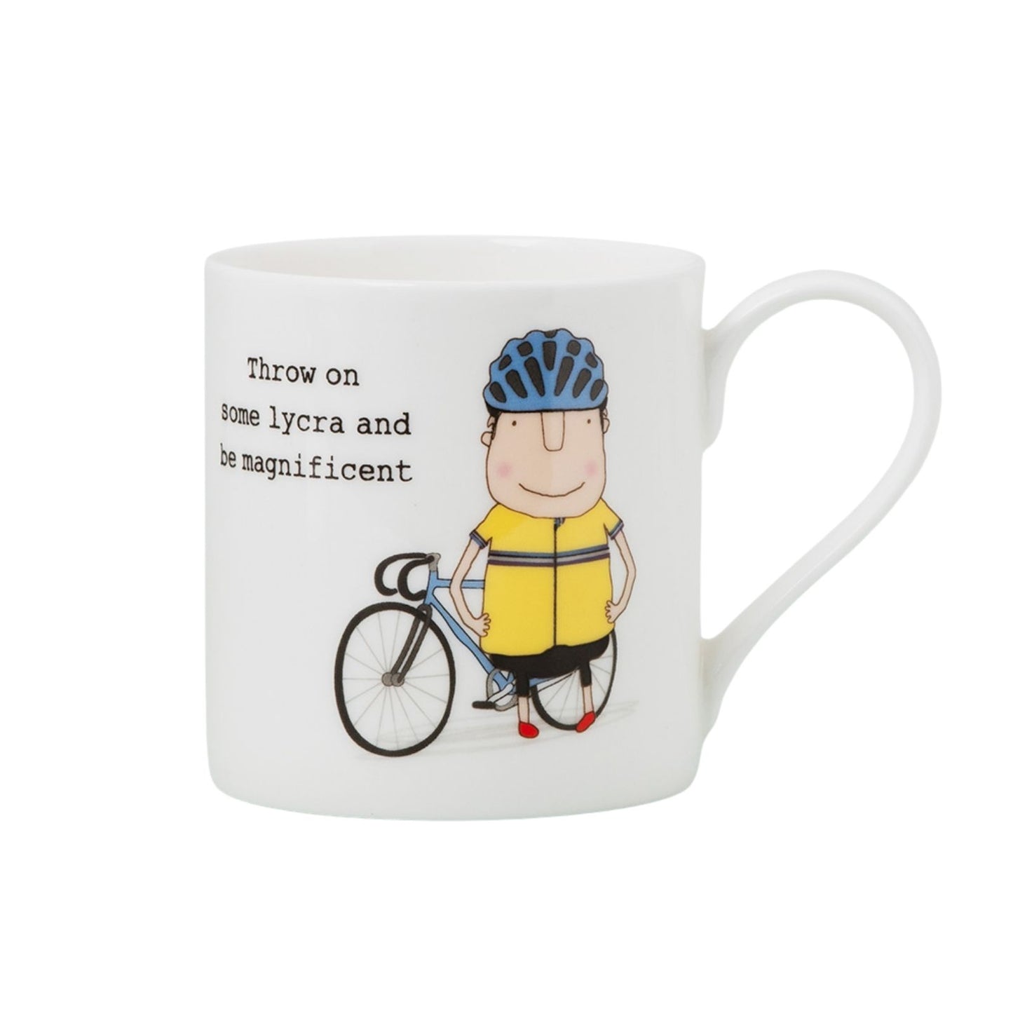 Rosie Made A Thing Magnificent In Cycling Lycra Mug In Gift Box Cheeky For Him