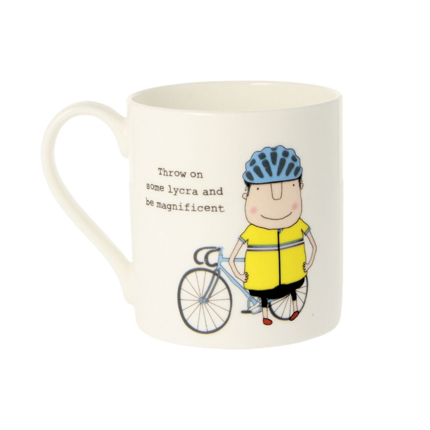 Rosie Made A Thing Magnificent In Cycling Lycra Mug In Gift Box Cheeky For Him