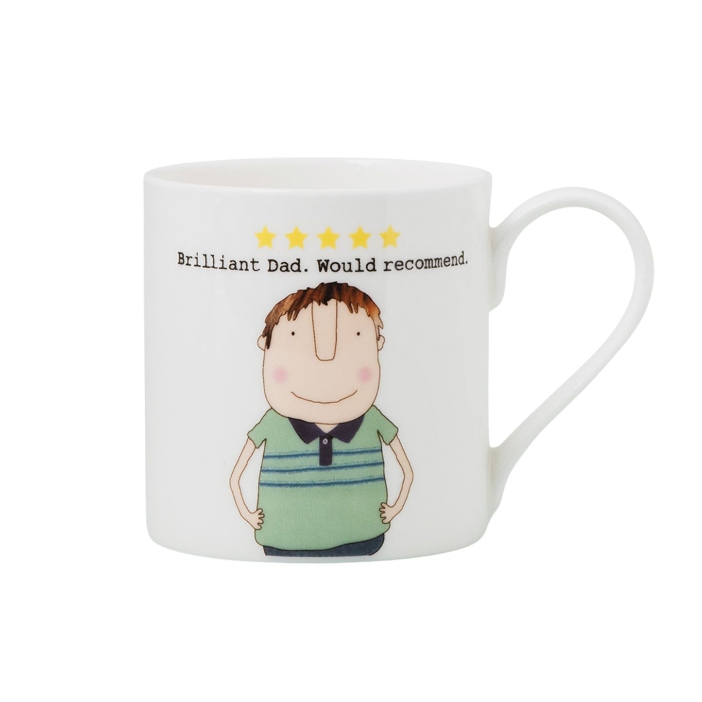 Rosie Made A Thing Brilliant Dad 5 Stars Mug In Gift Box Celebrating Fathers