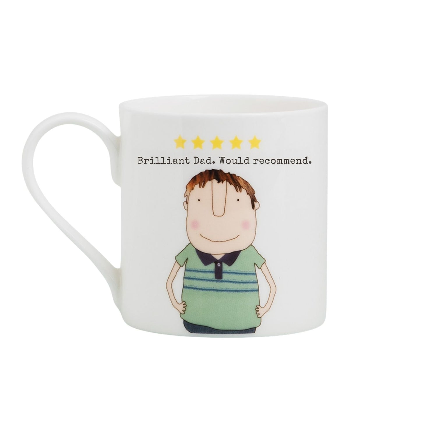 Rosie Made A Thing Brilliant Dad 5 Stars Mug In Gift Box Celebrating Fathers