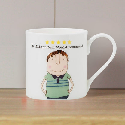 Rosie Made A Thing Brilliant Dad 5 Stars Mug In Gift Box Celebrating Fathers