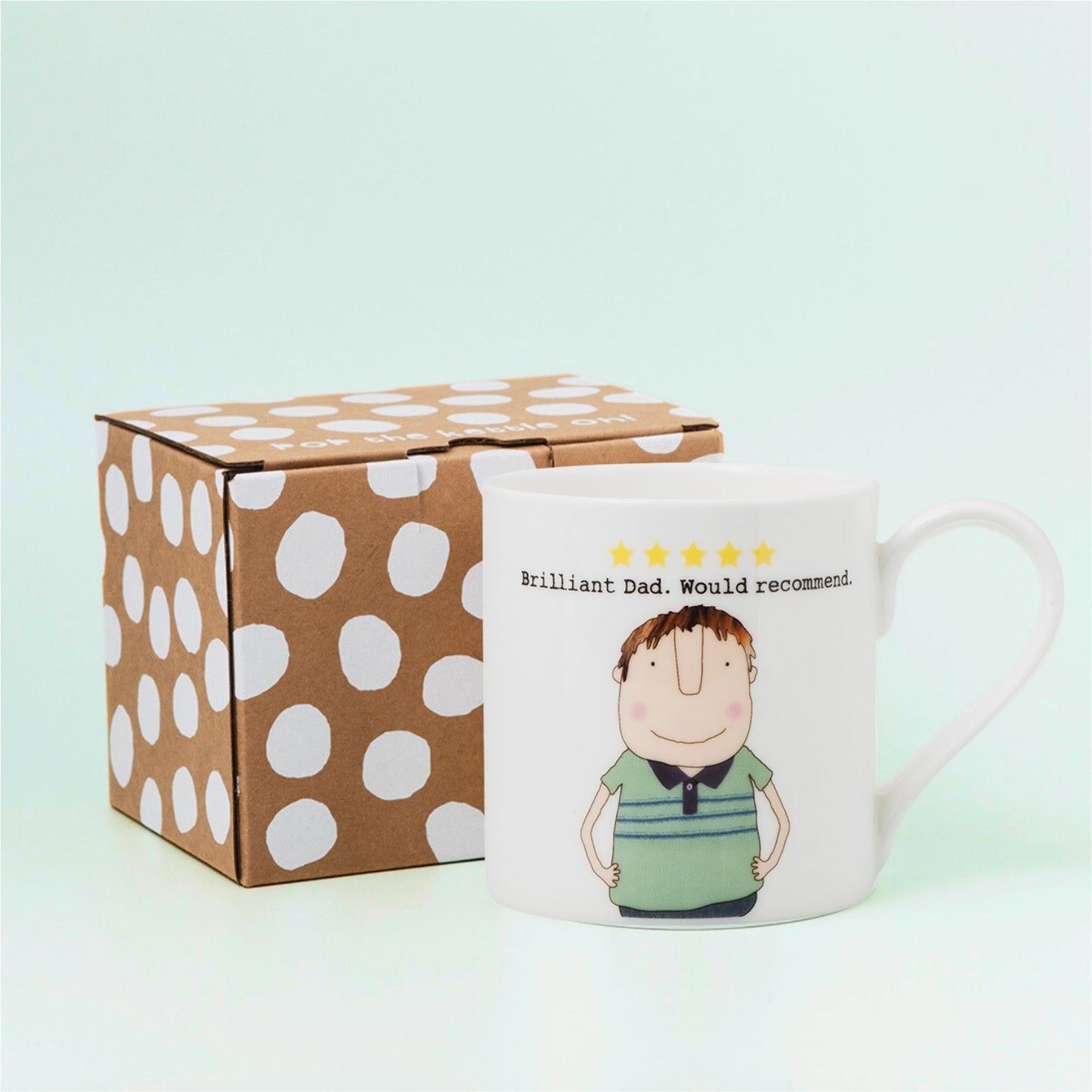 Rosie Made A Thing Brilliant Dad 5 Stars Mug In Gift Box Celebrating Fathers