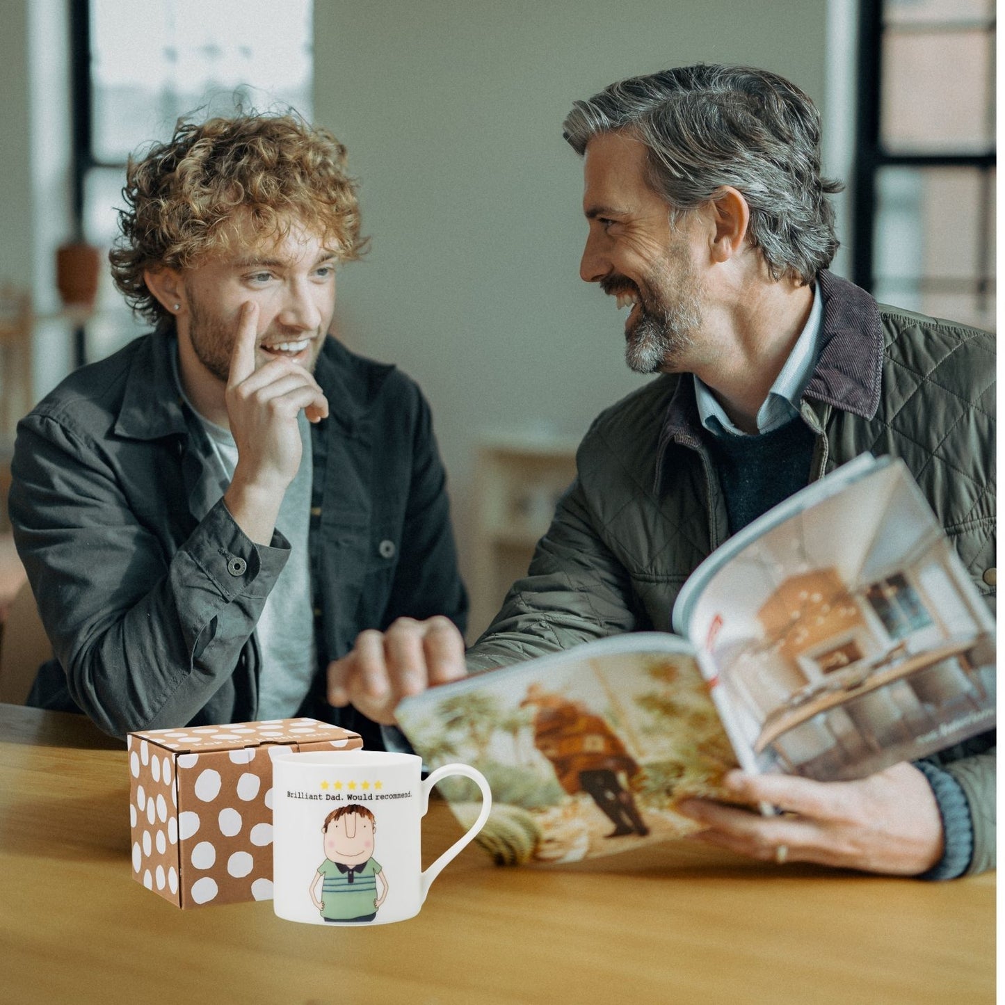 Rosie Made A Thing Brilliant Dad 5 Stars Mug In Gift Box Celebrating Fathers