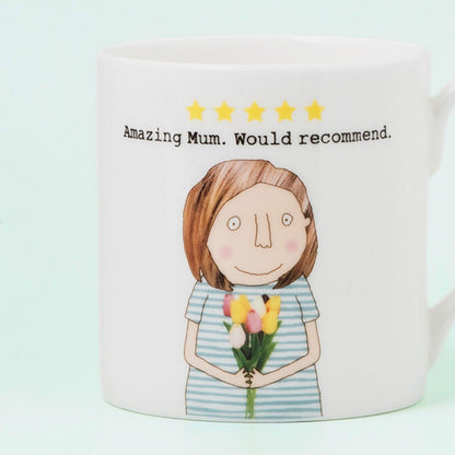 Rosie Made A Thing Amazing Mum 5 Stars Mug In Gift Box Celebrating Mothers
