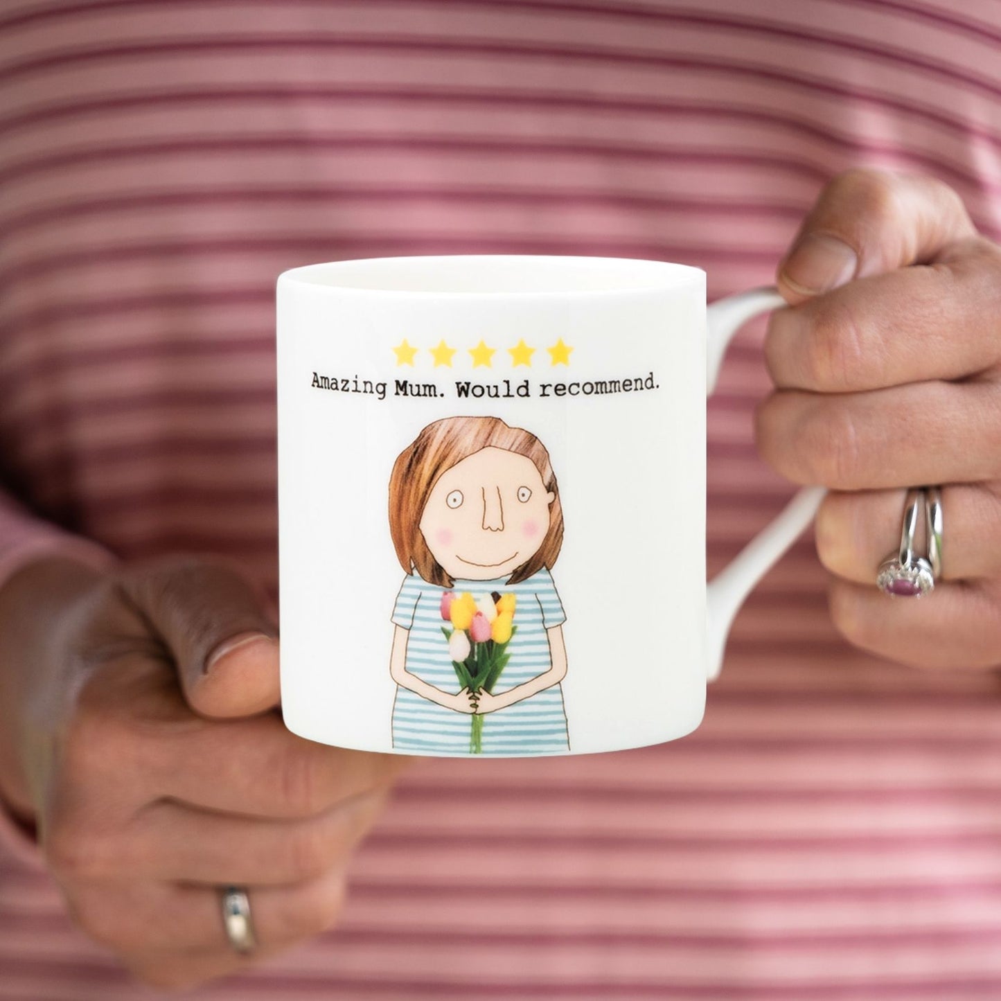 Rosie Made A Thing Amazing Mum 5 Stars Mug In Gift Box Celebrating Mothers