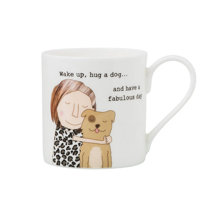 Rosie Made A Thing Wake Up & Hug A Dog Mug In Gift Box For Dog Mum