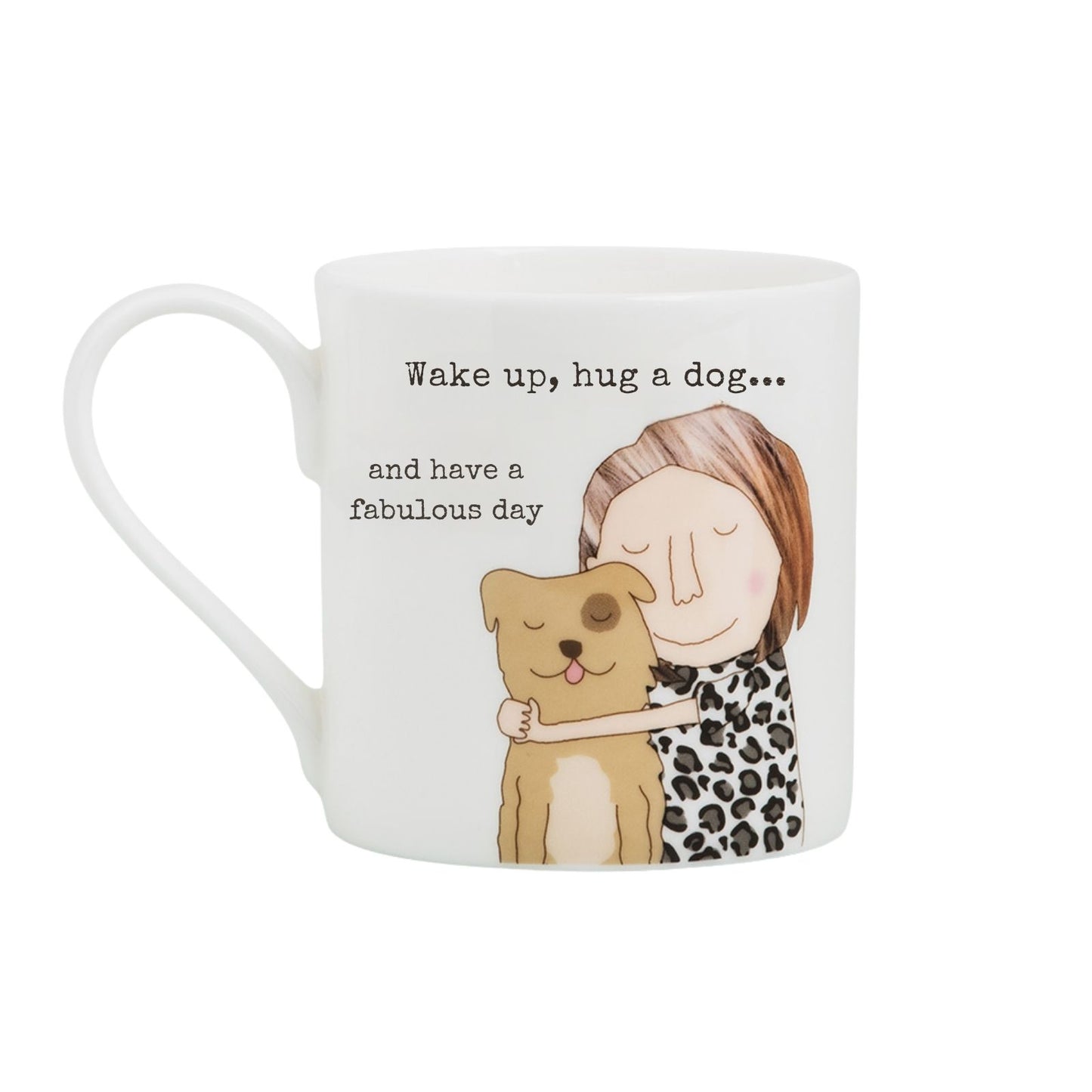 Rosie Made A Thing Wake Up & Hug A Dog Mug In Gift Box For Dog Mum