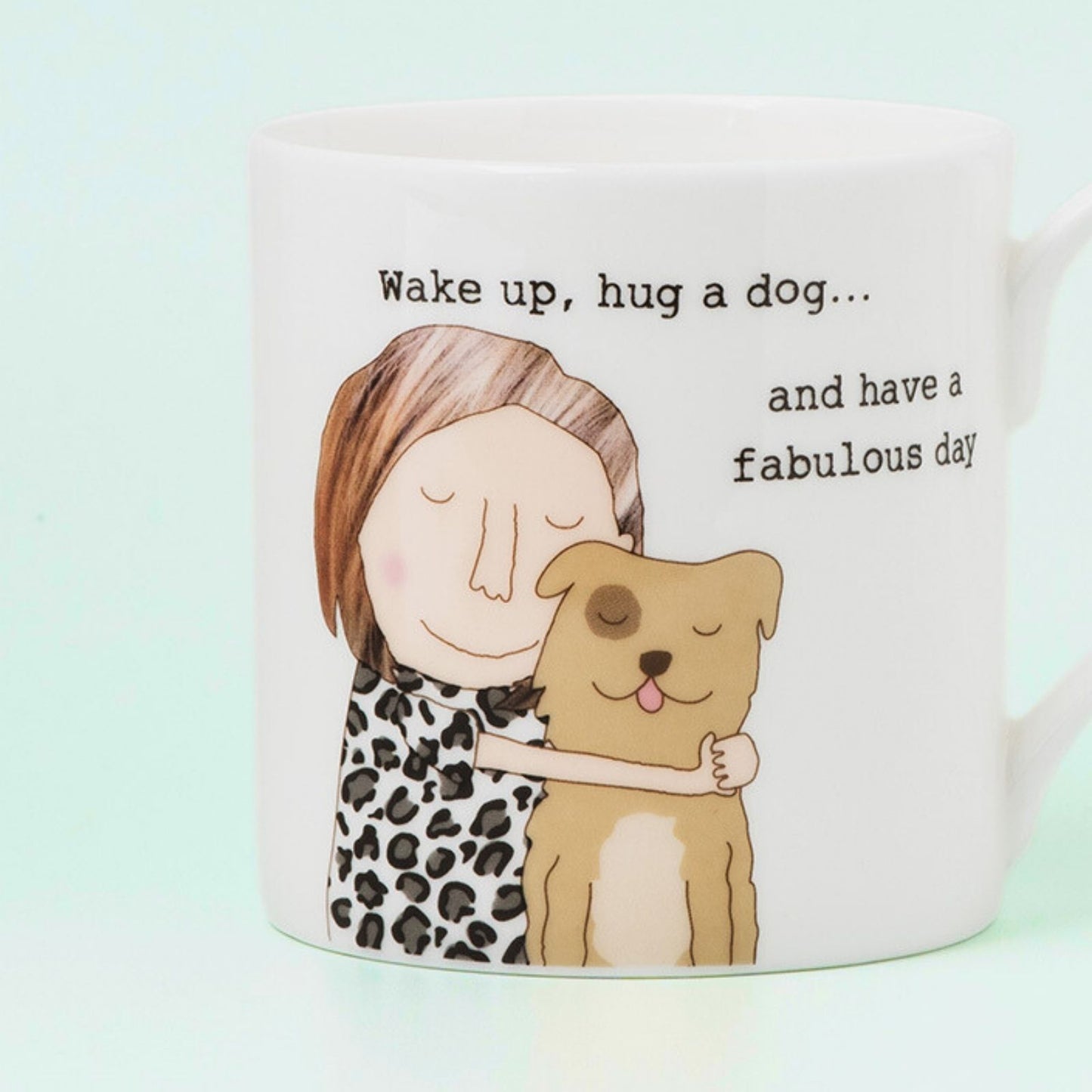 Rosie Made A Thing Wake Up & Hug A Dog Mug In Gift Box For Dog Mum