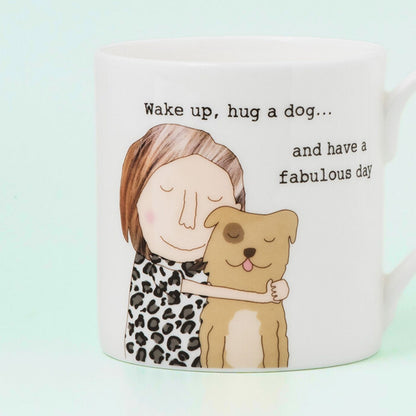 Rosie Made A Thing Wake Up & Hug A Dog Mug In Gift Box For Dog Mum