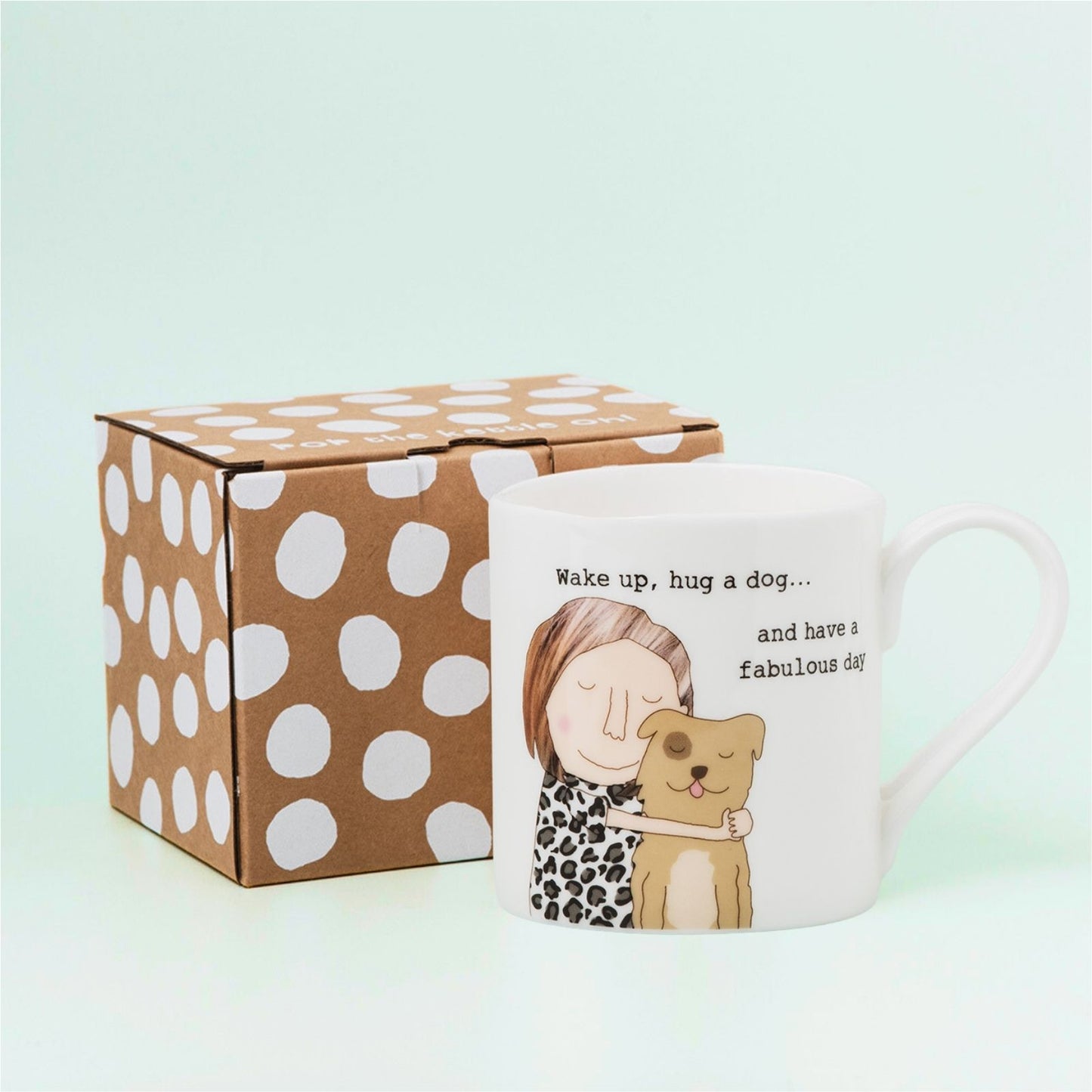 Rosie Made A Thing Wake Up & Hug A Dog Mug In Gift Box For Dog Mum