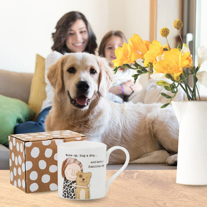 Rosie Made A Thing Wake Up & Hug A Dog Mug In Gift Box For Dog Mum