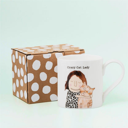 Rosie Made A Thing Crazy Cat Lady Mug In Gift Box For Cat Mum
