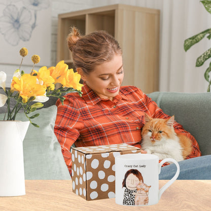 Rosie Made A Thing Crazy Cat Lady Mug In Gift Box For Cat Mum