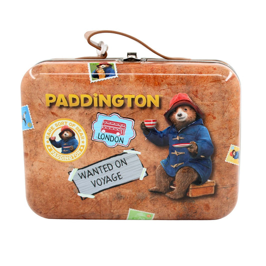 Paddington Bear Suitcase Gift Tin Contaning Shortbread Bisuits & Tea