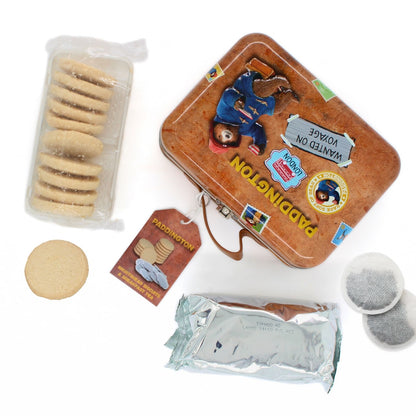 Paddington Bear Suitcase Gift Tin Contaning Shortbread Bisuits & Tea