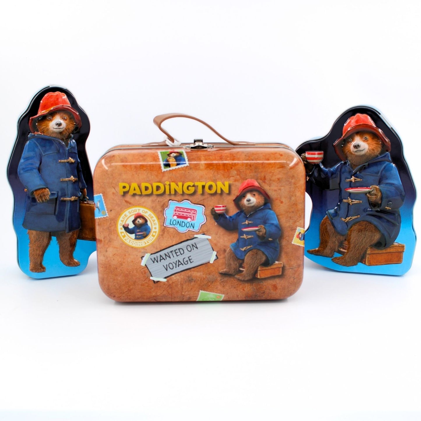 Paddington Bear Suitcase Gift Tin Contaning Shortbread Bisuits & Tea